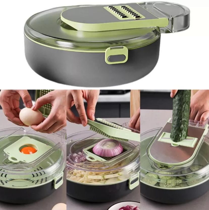 Picador y Escurridor 9 en 1: Practicidad Total para tu Cocina