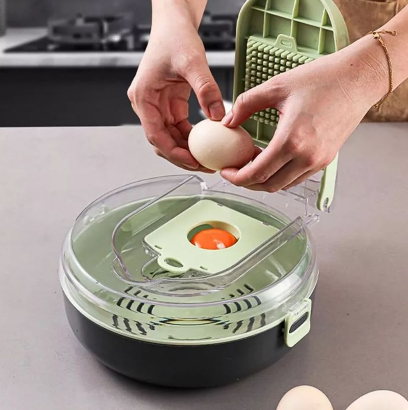 Picador y Escurridor 9 en 1: Practicidad Total para tu Cocina
